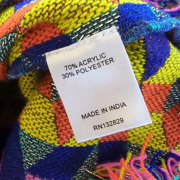 House of Harlow 1960Revolve Multicolor Geometric Woven Tapestry Strapless Dress - Picture 8 of 8